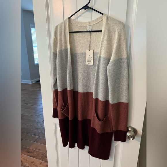 A New Day Color Block Cardigan NWT - Picture 9 of 10
